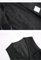 S-7XL Anzug Neu (Sakko + Weste + Hose) Koreanische Version der Slim-Fit-Arbeitskleidung Mode Business Herren Freizeit Hochzeits Gentleman-Anzug