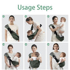 Portable Sling Baby Carrier Wrap Toddler Backpack Shoulder Bag Bebe Carriers Newborn Backpacks Infant Bags for New Born