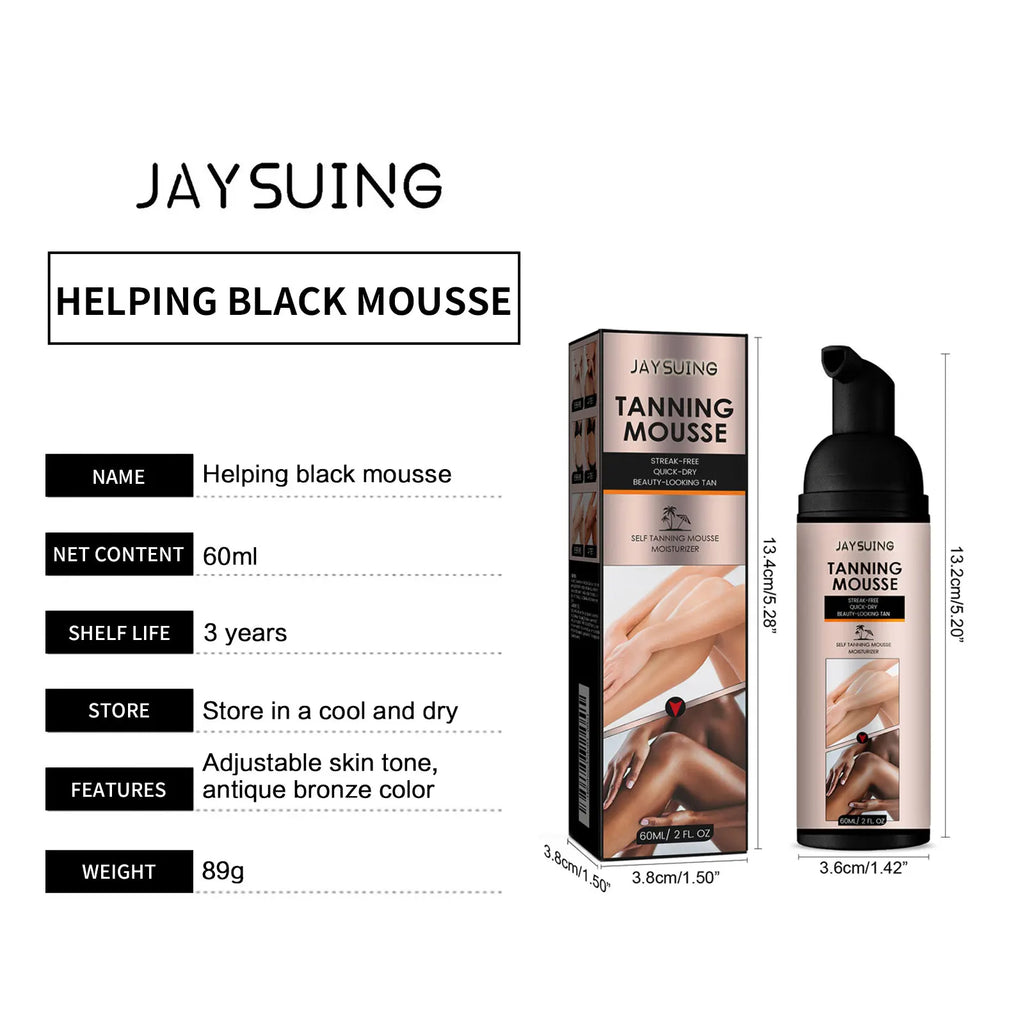 Bräunungscreme Selbstbräuner Sonnenlose Bräune Körper Bräunungsbeschleuniger Haut Glanz Schutz Sonnenbaden Feuchtigkeitscreme Natürlicher Selbstbräuner Mousse
