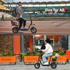 ISCOOTER i12 Elektroroller für Erwachsene 500W Motor E-Scooter 36V7.5AH Akku Elektroroller 12 Zoll Straßenreifen Elektroroller