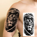 1 Blatt Kobra Schlange Drache Skorpion Temporäre Tattoos für Männer Frauen Wasserdicht Langlebig Löwe Tiger Wolf Fake Tattoo Aufkleber