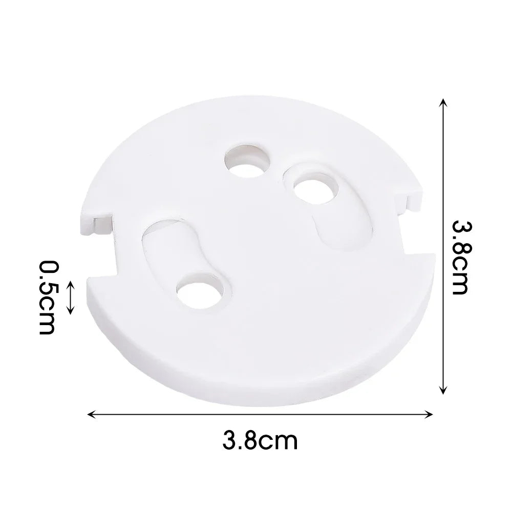 Weiße Schutzkappen für Steckdosen Babypflege Transparent Anti-Stromschlag Babystecker Steckdosenschutz