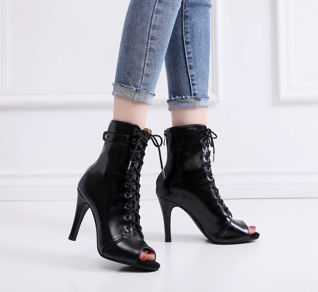 Damen Party Stiefel 2020 Damen Sexy Stilettos High Heels Schuhe Damen Latein Tanzschuhe Latein 2020 Für den Ballsaal