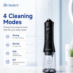 Dr.Yadent YD06 Kabelloser Munddusche Wasserflosser 300ML Tragbarer Wasserstrahl USB-C Schnellladung 7 Düsen 4 Modi IPX7 Wasserdicht