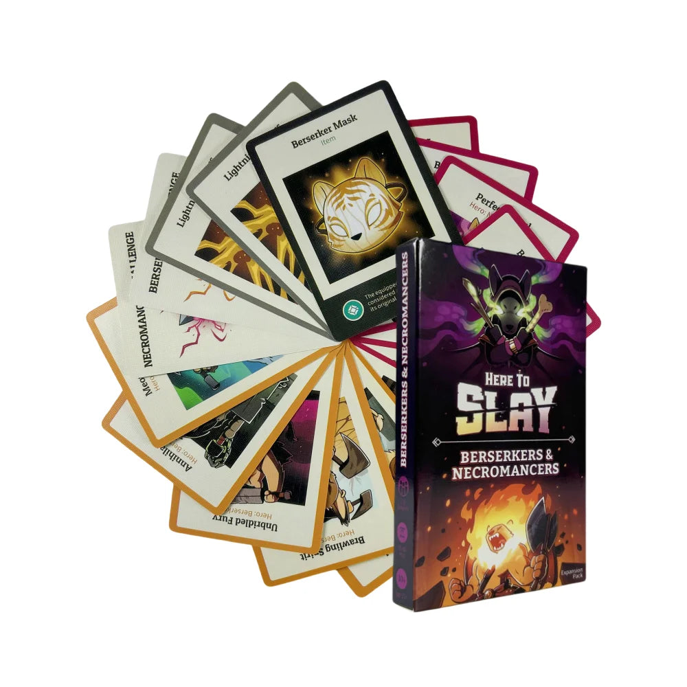 1 oder 2 Stück Neues Here to Slay Kartenspiel – Ein Strategisches Kartenspiel für Jugendliche und Erwachsene Brettspiel-Deck für Weihnachten Halloween
