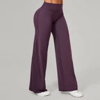 Damen gerade Yoga-Leggings weicher, dehnbarer Stoff Damen-Yogahosen GYM Schweißableitende Eigenschaften Lauf-Sport-Hosen