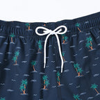 DATIFER 2026 neueste Mode Herren-Shorts Polyester Long Liner 2-in-1 Badeshorts Herren seitliche Reißverschlusstasche Strand Gym Badehose