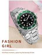 ADDIES Luxus Damenarmbanduhren Elegant Klassische 36mm Business Damenuhr BGW9 Leuchtend Wasserdicht Edelstahl Quarz Damenuhren