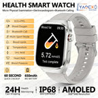 2026 Neue Pflegegrad-Harnsäure-Blutfettwerte Smartwatch Herren EKG+PPG Blutdruck Herzfrequenz Bluetooth Anruf Gesundheits-Smartwatch