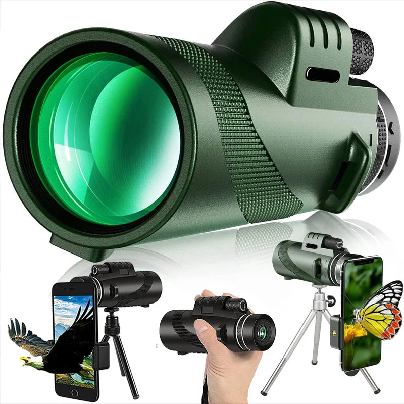 Tragbares Zoom HD 5000M Teleskop Faltbares Fernrohr Mini Leistungsstarkes Teleskop für Jagd Sport Outdoor Camping Reisen