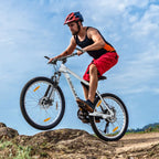 Vankel 27,5 Zoll Mountainbike für Erwachsene, 21-Gang-Schaltung, Dual-Scheibenbremsen, All-Terrain-Fahrrad für Herren & Damen Fahrradgeschenke