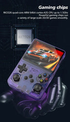 R36S Retro Handheld-Videospielkonsole Linux-System 3,5 Zoll IPS-Bildschirm Tragbarer Taschen-Videoplayer R35S 64GB 15000 Spiele
