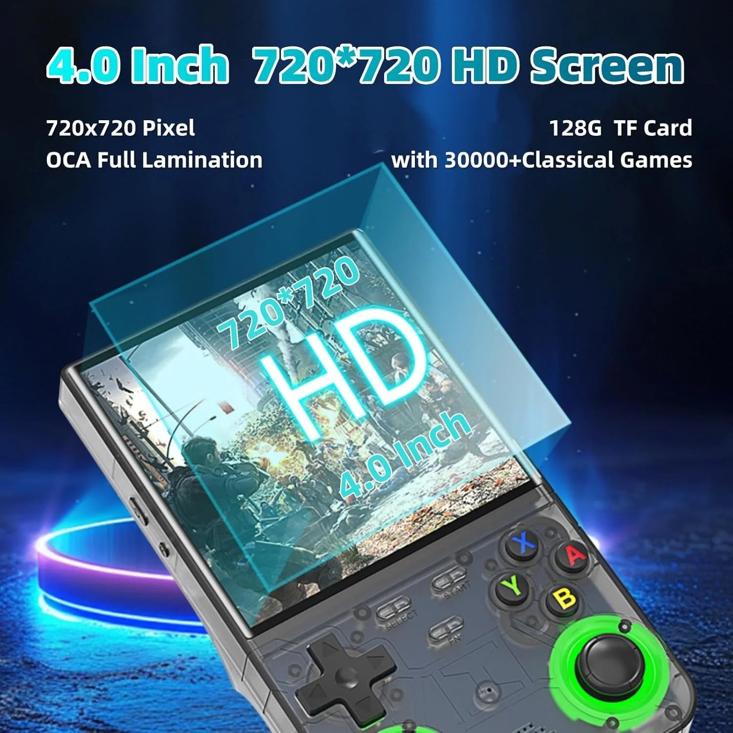 R36 Ultra Handheld WIFI Game Player 4 Zoll IPS-Bildschirm Open Source Retro Video Player 64G/128G Speicher bis zu 20000+ Spiele