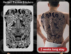 Magic Juice Tinte Wasserdichte Tattoo Aufkleber Große Größe Kräutersaft Temporäre Tattoos Männer Body Art Drache Tiger
