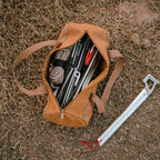 Camping-Werkzeug-Aufbewahrungstasche mit großer Kapazität, zylindrische Zeltpflocktasche, leichte Zeltherings-Bodennagelhaltertasche für Outdoor-Camping