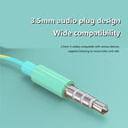 3.5mm Kabelgebundene Kopfhörer mit Bass In-Ear-Stereo-Kopfhörer Musik Sport Gaming Headset mit Mikrofon für Xiaomi IPhone Huawei Samsung