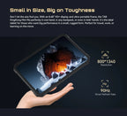 Android Tablet Cubot TAB KingKong Mini, 10200mAh Mega Akku 16GB(6+10), 128GB, Camping-Licht, 8,68 Zoll Bildschirm, 48MP Kamera, GPS