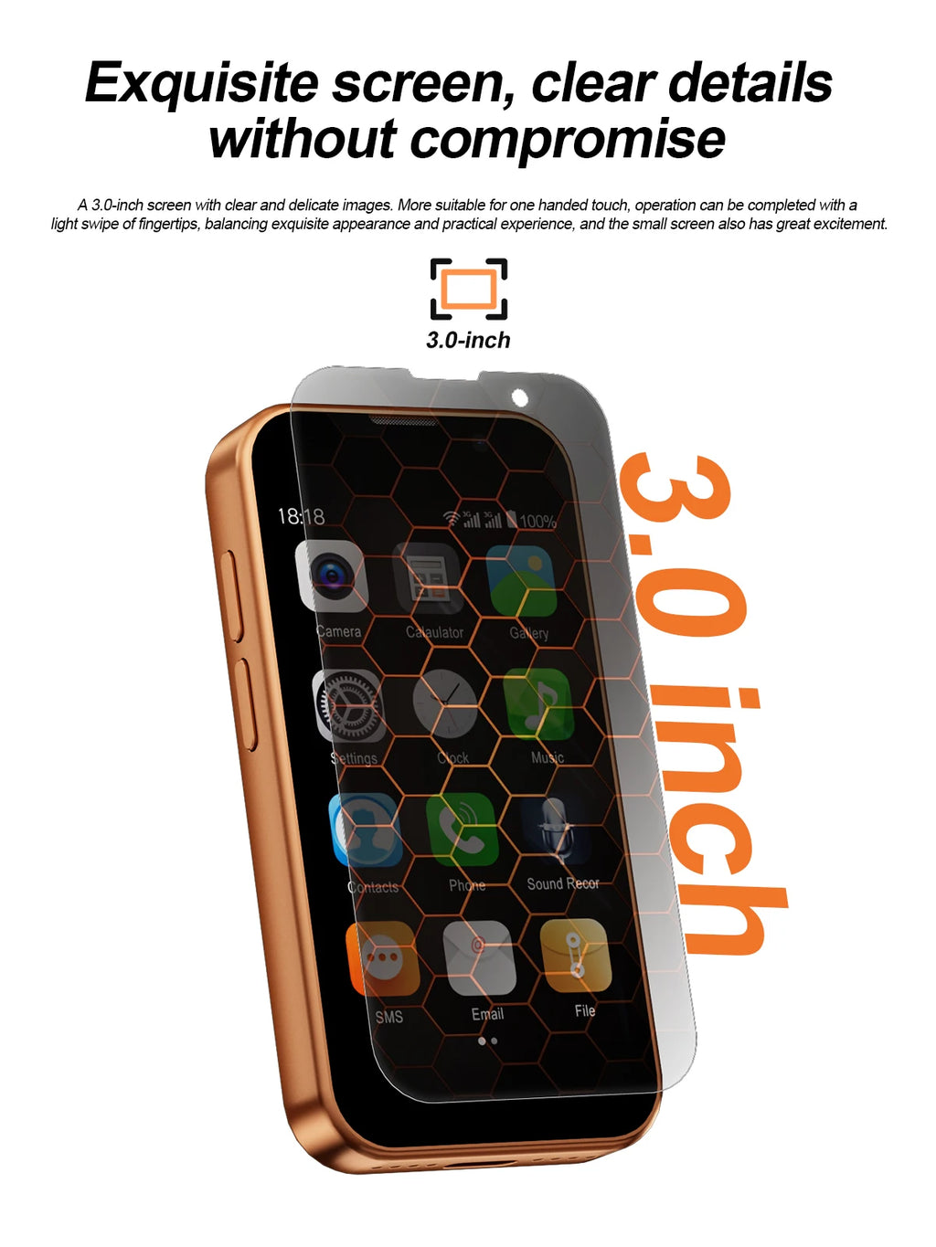 SERVO 17SE MINI 3G winziges Smartphone Android System Play Store 2GB+16GB WhatsApp GPS WiFi Dual-SIM 3.0" kleines intelligentes Handy