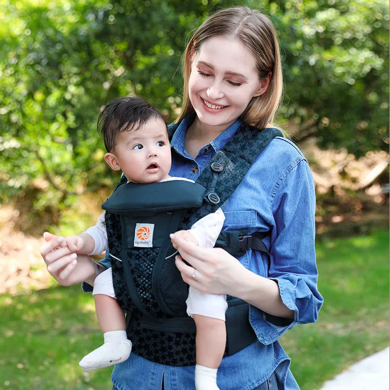 Egobaby Omni Breeze Baby Carrier All Carry Positions Breathable Mesh with Enhanced Lumbar Support & Airflow (7-45 Lb)
