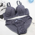 DaiNaFang Neues sexy BH-Set Push Up Unterwäsche für Damen Verstellbar Atmungsaktives Design Schweißabsorbierendes Oberteil BC Cup Dessous