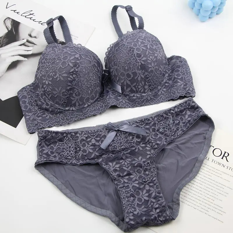 DaiNaFang Neues sexy BH-Set Push Up Unterwäsche für Damen Verstellbar Atmungsaktives Design Schweißabsorbierendes Oberteil BC Cup Dessous