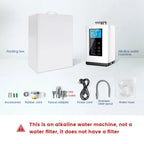 Alkalische Wassermaschine Ionisator PH Wassergerät Alkalischer Wasserspender 5 Platten Platinbeschichtung Alkalischer Wasserionisator