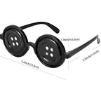 Coraline Knopfaugen-Brille Halloween Cosplay Brillen Requisiten Neuheit Lustige Brille für Andere-Mutter-Kostümzubehör