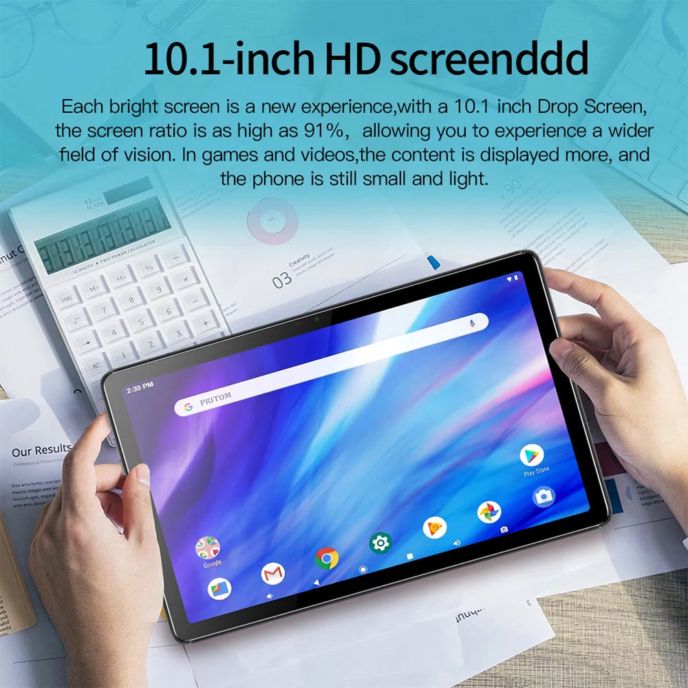 BDF Hot Sales Neue 10,1 Zoll Tablets Octa Core 4GB RAM 64GB ROM Dual SIM Karten 3G Telefonanruf WiFi Bluetooth Google Play Tablet PC