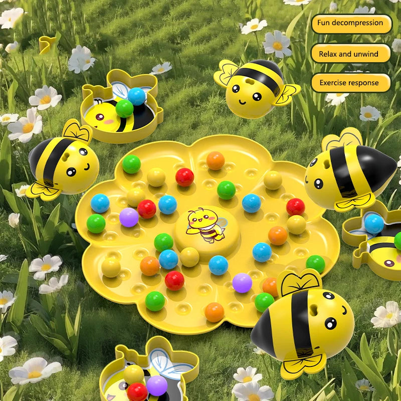 Bumble Bee Magnetspiel Lustige Familienbrettspiele Montessori Sortierpuzzle Angelspiel Interaktive Spiele für Kinder und Erwachsene