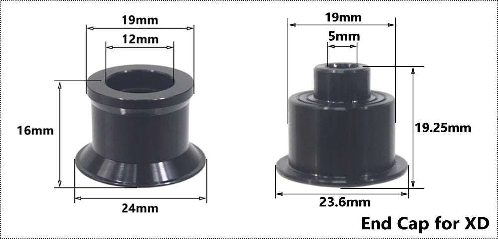 Fahrrad Micro Spline Freilauf MTB Rennrad Naben Konverter Endkappe Adapter 11/12 Fach MS HG DT Nabenkörper Treiber für XD DT240/350