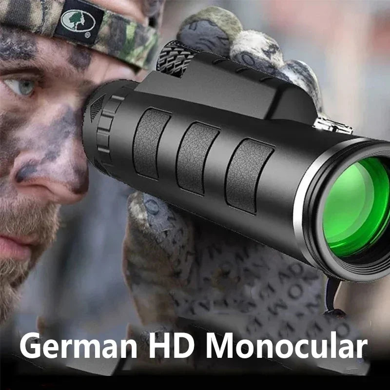 DISCOVERY 40x60 Monocular Telescope with Smartphone Holder & Tripod, High Power BAK4 Prism Lens Monocular For Hunting Camping