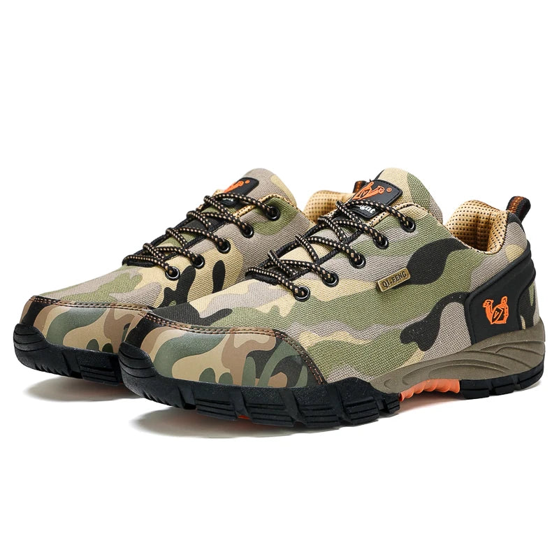 Men Casual Shoes Summer Outdoor Sneakers Women Footwear Trainer Camouflage Shoe Anti Slip Wear-Resistant Hiking Footwear