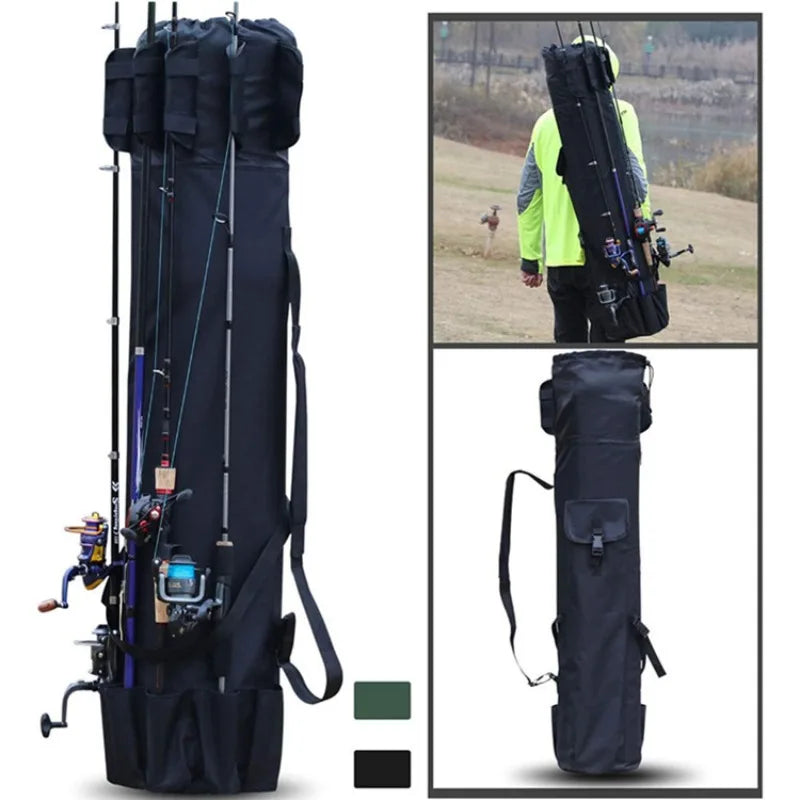 Angeltaschen Robust Faltbar Angeltasche Multifunktional Große Kapazität Hochwertige Rutenhülle