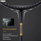 ALP ZJ2.0 Pro 4U 85g 100% Carbonfaser + Titanlegierung Badmintonschläger Ultraleichte Sportausrüstung Schläger Badmintontraining