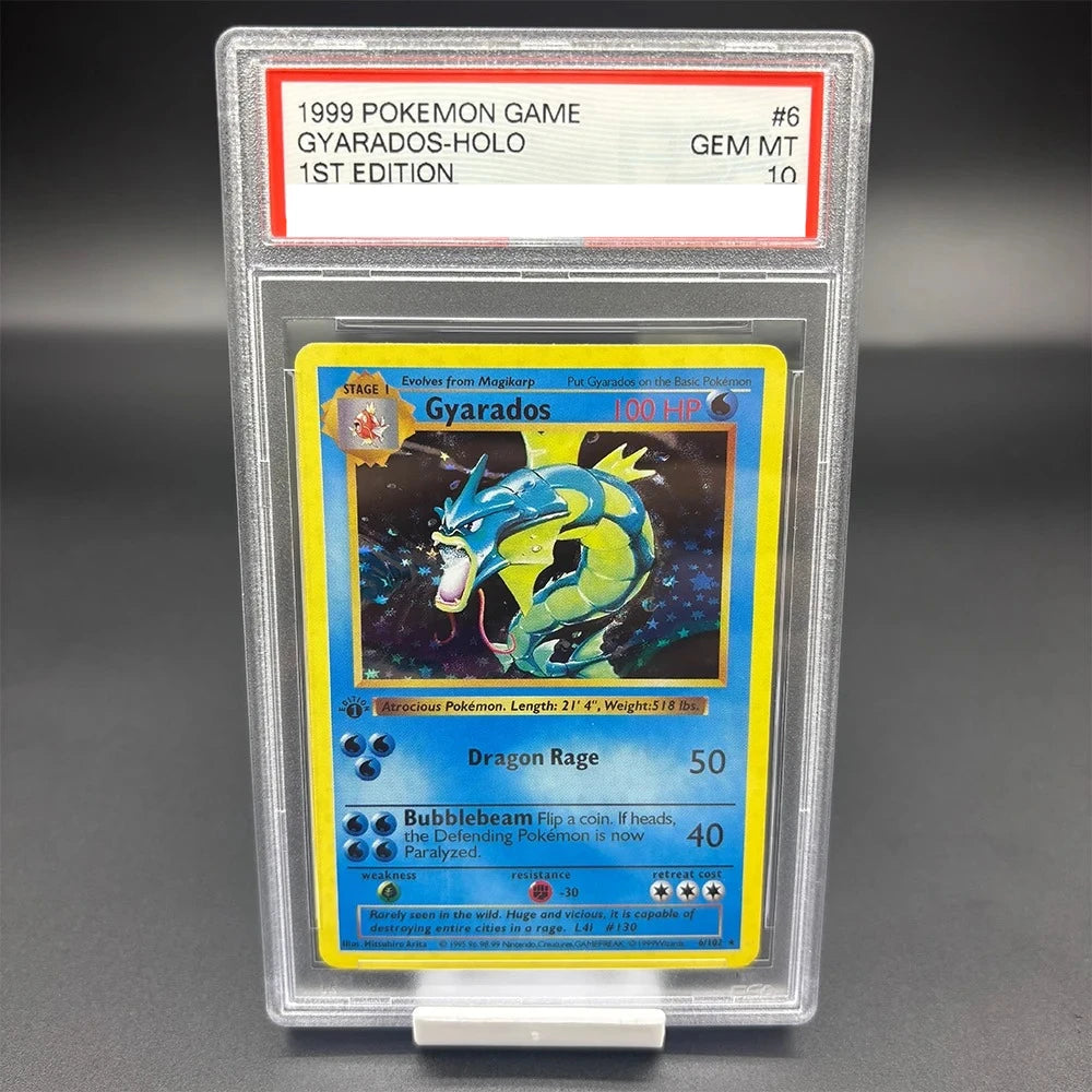 DIY 1999 PTCG SPIEL Englische Version 1. AUFLAGE GLURAK TURTOK Sammelkarte 10Punkte Bewertung Karte Anime Spielkarte Geschenk Spielzeug