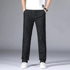 Herrenhose Büro Business Jeans Herren Klassische Blau Schwarz Baumwolle Stretch Straight Denim Hose Herren Marken Hosen