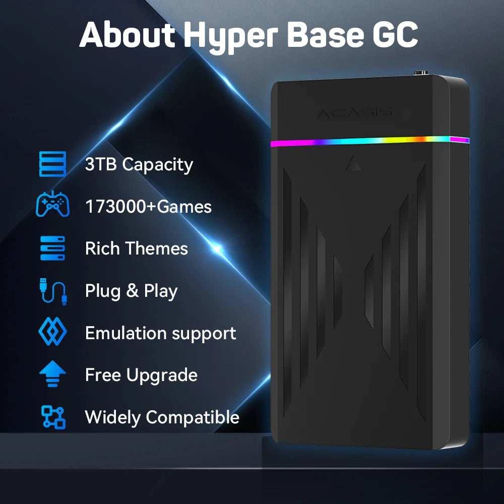3TB Tragbare Gaming-HDD LaunchBox/Retrobat/Playnite Retro-Spielekonsole mit über 17300 AAA-/3D-/Retro-Spielen für PS4/PS3/PS2/Switch/Wii