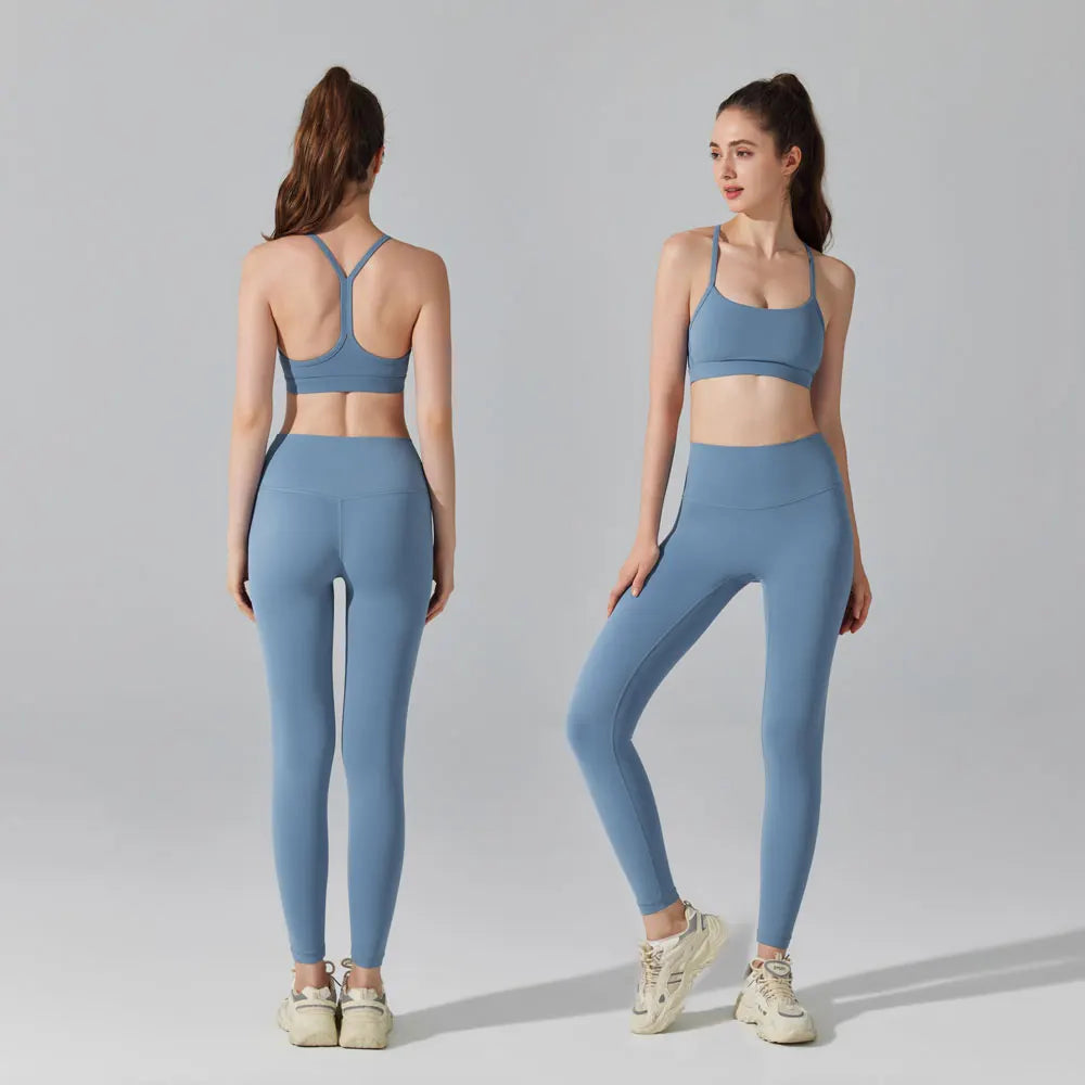 Activewear Set 2-teilig: Sport-BH & High Waist Leggings, Workout-Outfit für Yoga, Laufen, Fitness & Gym Kleidung für Damen