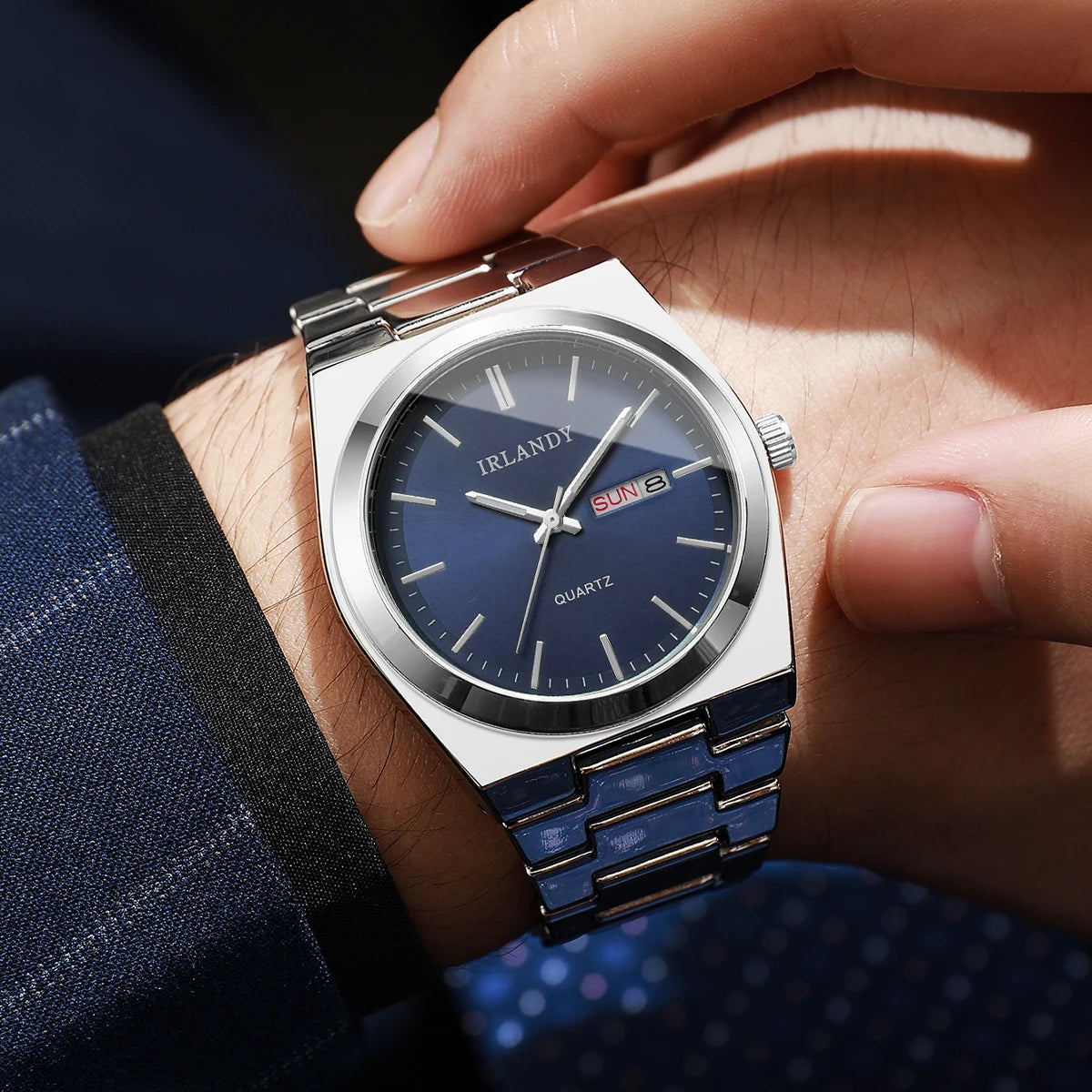 Luxus-Herren-Business-Uhren Kalender Quarz-Armbanduhren Für Herren Uhr Reloj Hombre (Ohne Box)