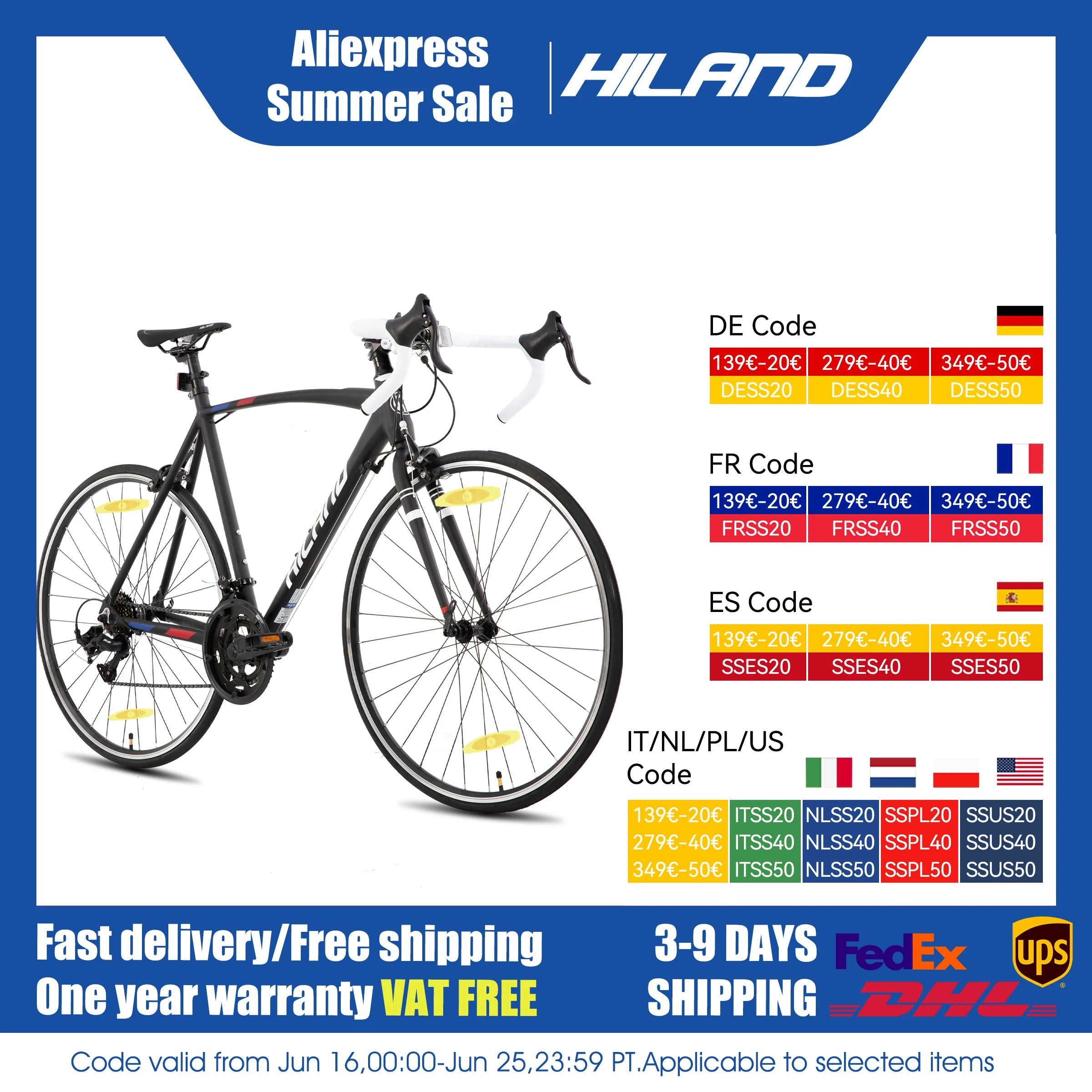 Hiland 700c Rennrad, 14 Gänge, leichter Aluminiumrahmen, Rennrad, City-Commuter-Rennrad für Damen und Herren Hauptbild