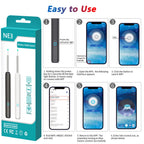 Intelligenter visueller Ohrenreiniger HD Ohrenstäbchen Otoskop USB-C-Ladeendoskop Ohrenschmalzentferner Ohrenschmalz-Entfernungswerkzeug Ohrenschmalz-Minikamera Gesundheitspflege-Set