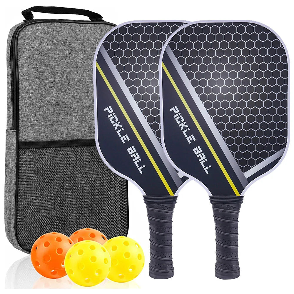 Pickleball-Schläger-Set – Graphit-Carbonfaser, USAPA-zugelassenes, leichtes Schläger-Set für Training im Innen- und Außenbereich für jedes Alter