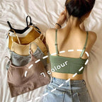 Sexy Damen Tops Rücken Kreuzgurt Tank Top Push Up Lauf Sport BH Atmungsaktiver Weicher Fitness Beauty Einfarbiger Yoga BH