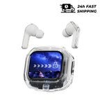 Übersetzung Kopfhörer mit Touchscreen Kabellos Bluetooth 5.4 Smart Earphone HiFi Audio Hohe Qualität Transparente Hülle Headset