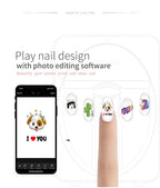 Smarter 3D Mobiler Nageldrucker M1 Muster Digitaler Nagelkunst-Drucker DIY Tragbares H1 Nagelkunst-Gerät Vom Telefon