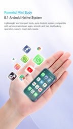 SERVO 15SE Mini Smartphone 3G WCDMA Android System WiFi Hotspot Play Store 3.0" Display Kleine Palm-Smartphones Dual SIM Standby