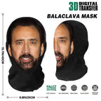 Cosplay 3D-gedruckte Kanye-Maske Stretch Mesh Vollgesichtsmaske Männer Frauen Rollenspiel Kopfbedeckung Halloween Maskerade Sturmhaube Kopfbedeckung