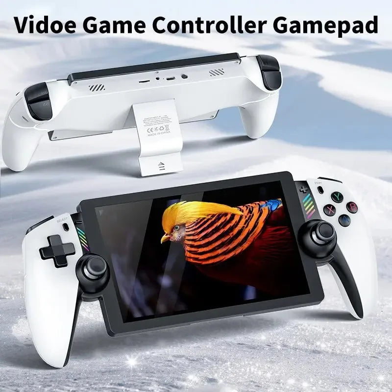 M28 Retro Handheld-Videospielkonsole, 7,1-Zoll-Bildschirm, über 30 Emulatoren für PS2/PS1/PSP, 3D-Dual-Analog-Sticks [God of War Klassiker