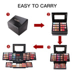 3D Matte Pearlescent Eye Shadow Plate Makeup Multi-Function Powder Blusher Makeup Set For Valentine's Day