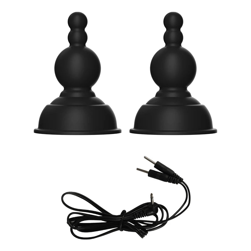 Elektrische Schock Brustwarzenklemmen BDSM Bondage Schamlippenklammer Klitoris-/Penispulsator E-Stimulations-Massagehandschuh/-Pad SM Roller Sexspielzeug für Paare